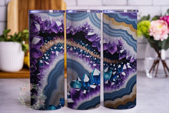 Amethyst Agate Geode Tumbler Wrap Review
