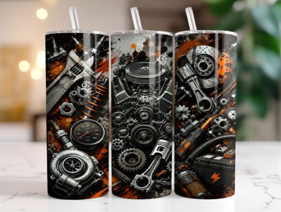 Automotive Tools and Gears Tumbler Wrap Review