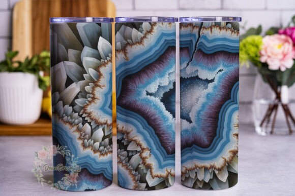 Blue Agate Geode Crystal Tumbler Design Review