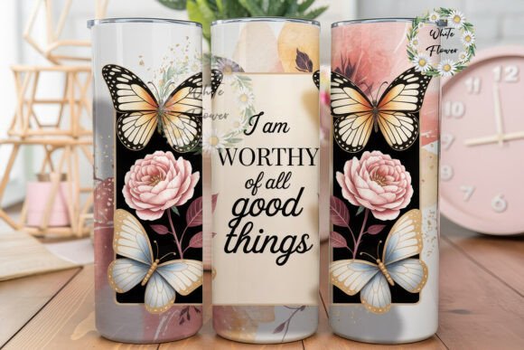 Butterflies Rose Affirmation Tumbler Review
