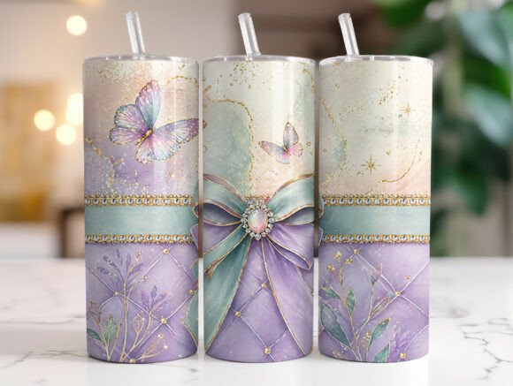 Coquette Bow Butterfly Tumbler Wrap Review