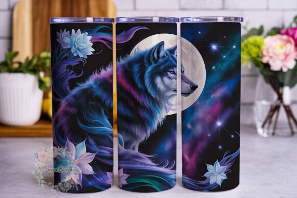 Cosmic Wolf Moon Tumbler Wrap Review