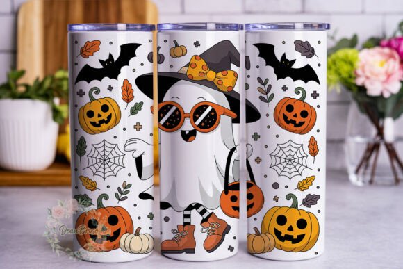 Cute Ghost Halloween Pumpkin Tumbler Review