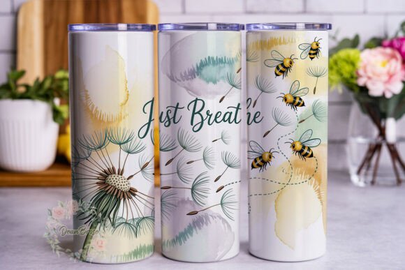Dandelion Seeds Bee Tumbler Wrap Review