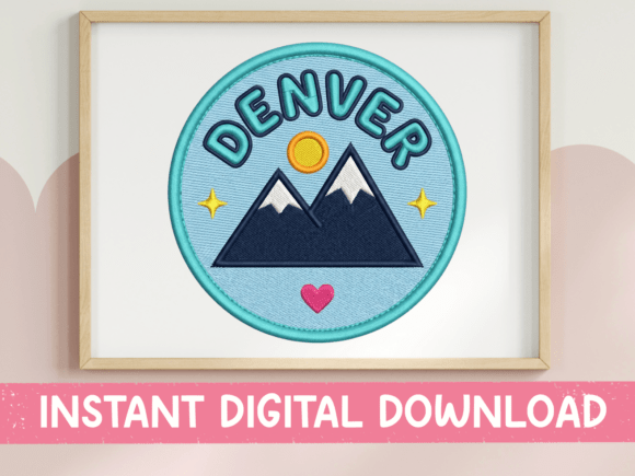 Denver Mountains Patch SVG Review for Embroidery Projects