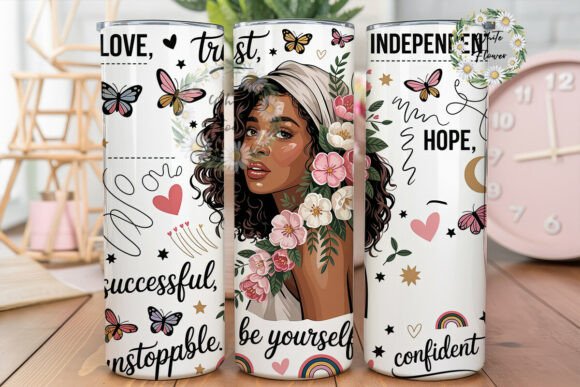 Empowering Afro Girl Floral Tumbler Wrap Review