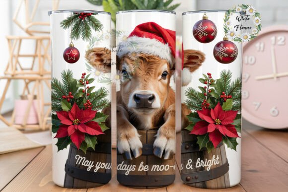Festive Baby Calf Tumbler Wrap Design Review