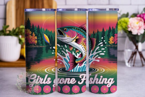 Girls Gone Fishing 20oz Tumbler Embroidery Review