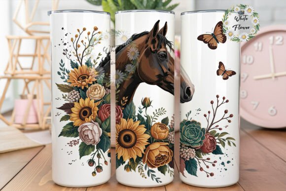 Horse Sunflower Floral Tumbler Wrap Review