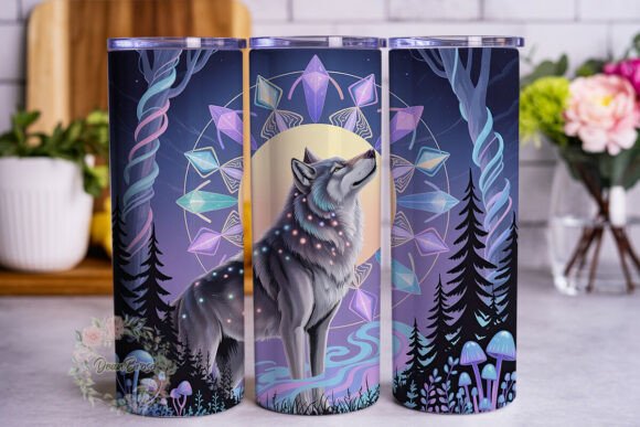 Mystical Forest Wolf Tumbler Wrap Review