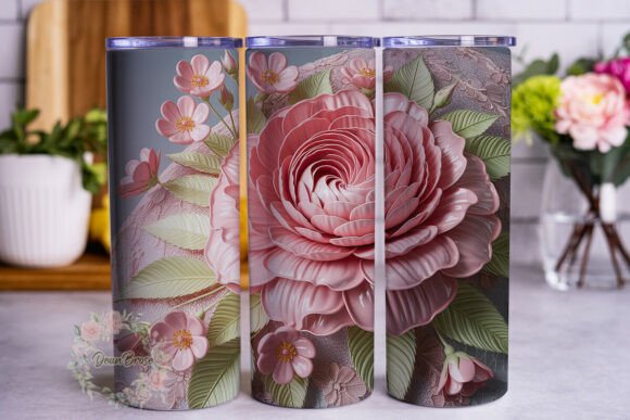 Pink Lace Rose 20oz Tumbler Wrap Review