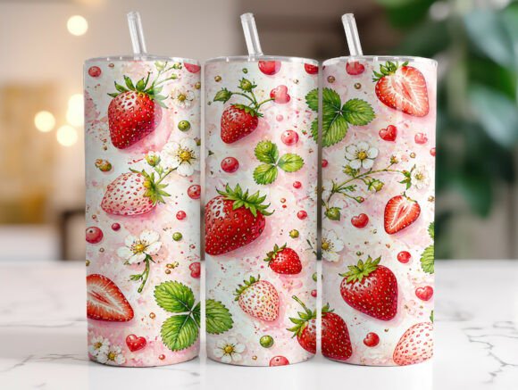 Strawberry Floral Sweet Pattern Tumbler Review